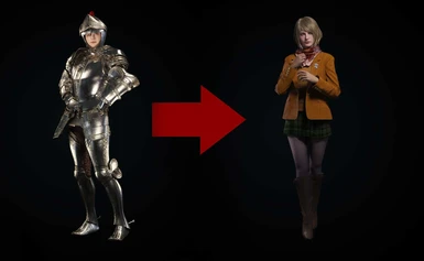 Ashley Armor Removal  No Armor mod