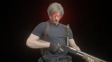 Leon Glowing Red Eyes