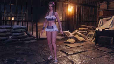 Tifa's Costa del Sol outfit can be used at the same time.
