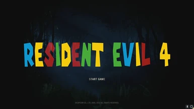 Resident Evil 4 Title - Mario Font