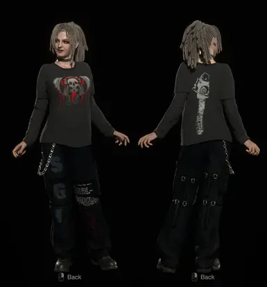 Resident Evil 4' Party-Girl mod no tattoo version by lezisell on