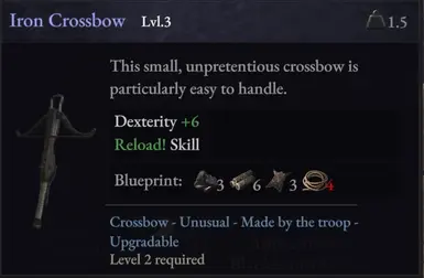 Test Mod Upgradable Crafted Crossbows