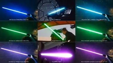 Movie Accurate Lightsaber Colors