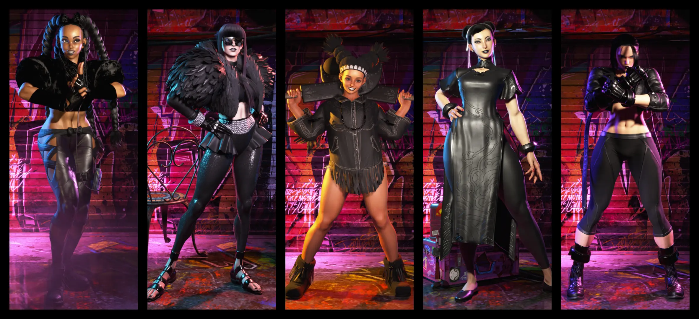 Goth Cammy Classic Costume All Black with White Hair and Optional Black  Lips Black Eyebrows at Street Fighter 6 Nexus - Mods and community