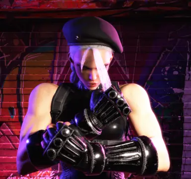 Goth Cammy Classic Costume All Black with White Hair and Optional Black  Lips Black Eyebrows at Street Fighter 6 Nexus - Mods and community