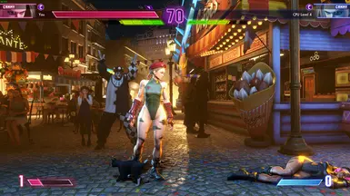 Goth Cammy Classic Costume All Black with White Hair and Optional Black  Lips Black Eyebrows at Street Fighter 6 Nexus - Mods and community