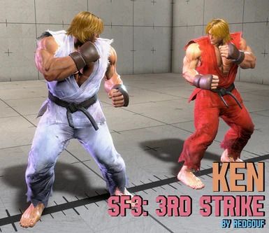 Ken C2 3rd Strike Outfit (Ripped Gi and Classic Gloves)