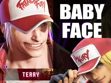 Terry Smash Bros Face (C1  C2 and C3)