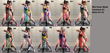 Mai Color Mods Costume 01