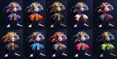 Colors (Based off his Darkstalkers colors)