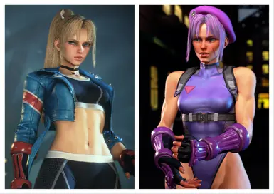 Cammy with Mai Shiranui  Hair