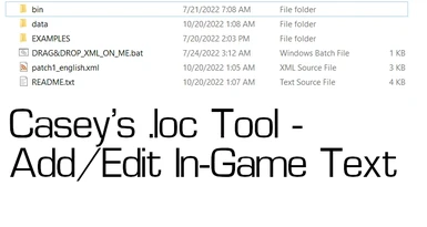 Casey's Loc Tool - Add and Edit In-Game Text