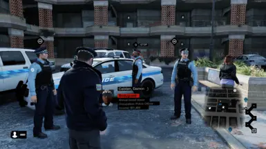 Police veichles they arrive in and officers (with pfo and force of chicago)