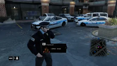 Police veichles they arrive in