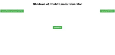 Shadows of Doubt Names Randomizer