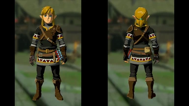 Black Hylian Tunic and Trousers (2 versions)