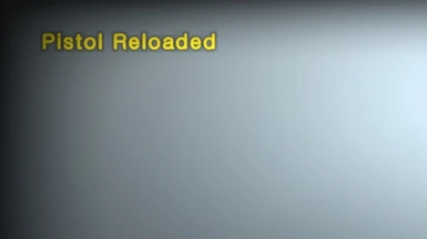 A HUD Message will notify you if a weapon is reloaded.