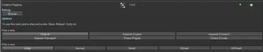 The options in UMM (ctrl+F10)