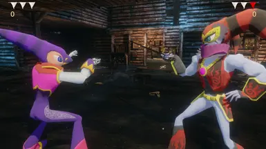 NiGHTS and Reala from Journey of Dreams