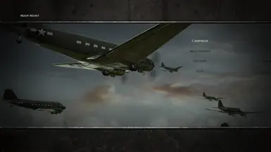 HUD on in main menu
