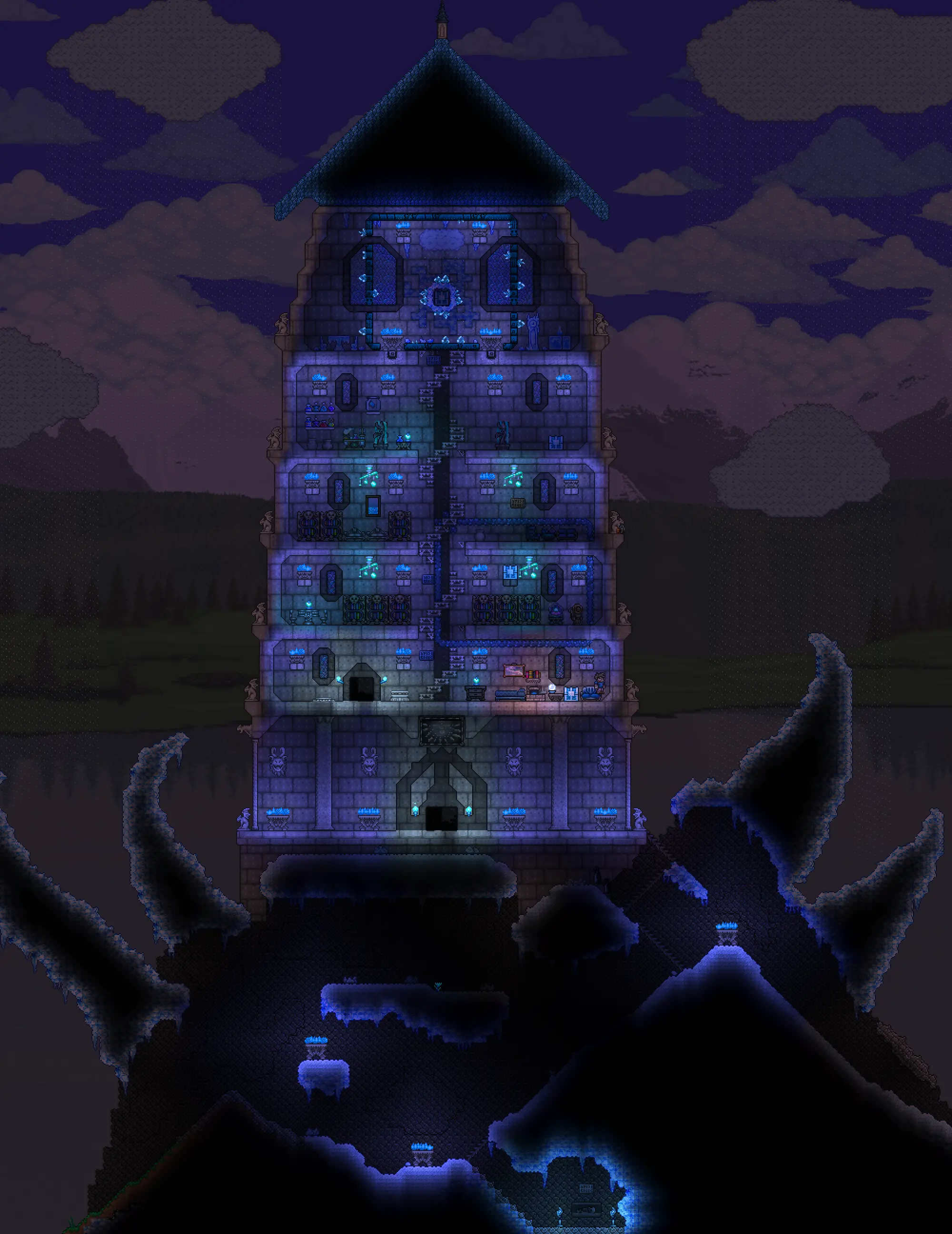 Terraria ночь фонарей фото 94