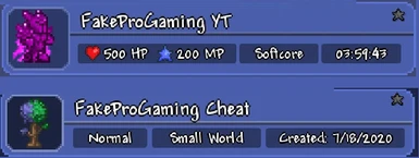 FakeProGaming Player and Cheat World