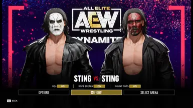 AEW DYNAMITE MENU MOD