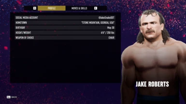 Jake 'The Snake' Roberts Character Profile