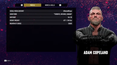 Adam Copeland Character Profile