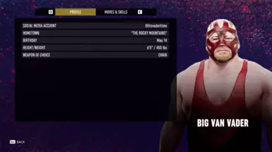 Big Van Vader Character Profile