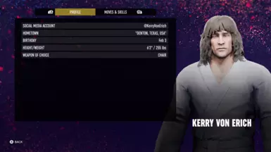 Kerry Von Erich Character Profile