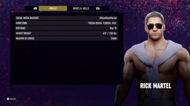 The Model Rick Martel Character Profile
