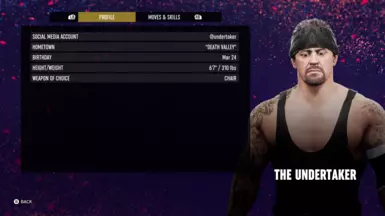 Undertaker 01 Character Profile