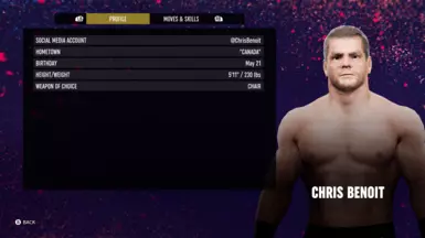 Chris Benoit Character Profile