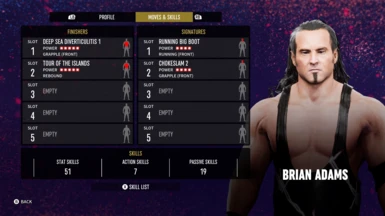 Brian Adams Character Profile at AEW: Fight Forever Nexus - Mods and ...
