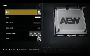 AEW RING MAT 2025
