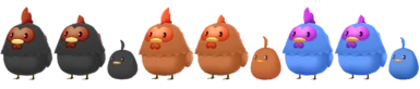 Recolored Chickens