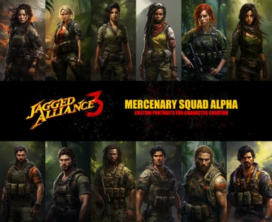 Mercenary Squad Alpha -  Custom Soldier Portraits