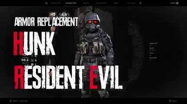 Armor replacement - Hunk from Resident Evil