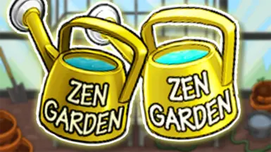 Gold Zen Garden Button