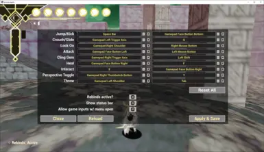 Controls Rebind Menu