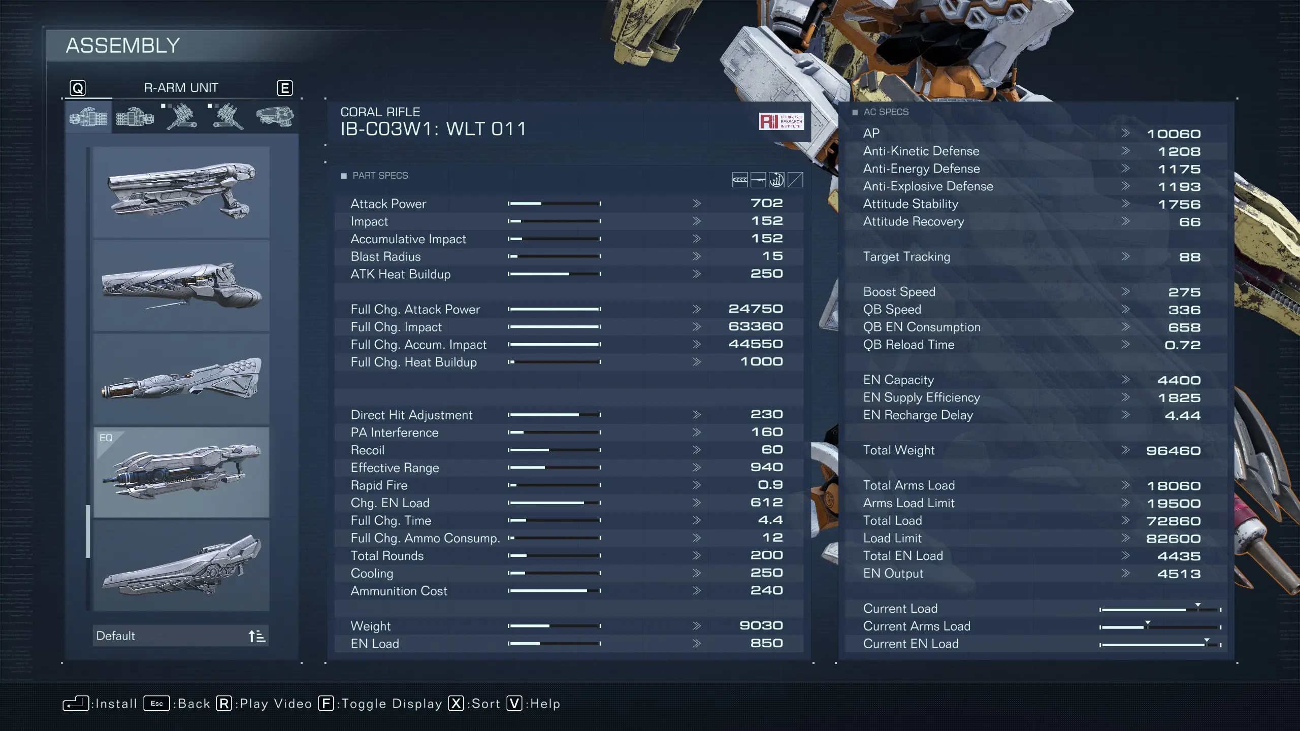 IB C03W1 WLT 011 Reworked at Armored Core VI: Fires of Rubicon Nexus ...