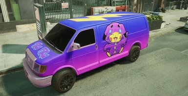 Purple Pikachu Van