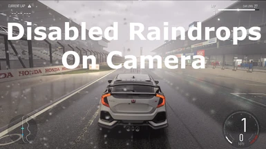 Disabled Raindrops on Camera