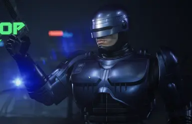 Robocop 2 Glossy and Black Gloves