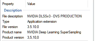 NVidia DLSS 3.5.10.0