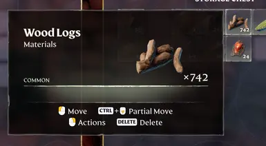 Stack Size - Storage Slots - QoL