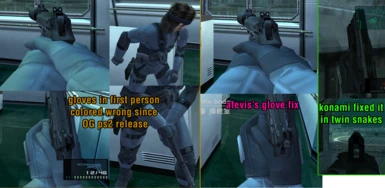 MGS2MC - Snake First Person Glove Color Fix