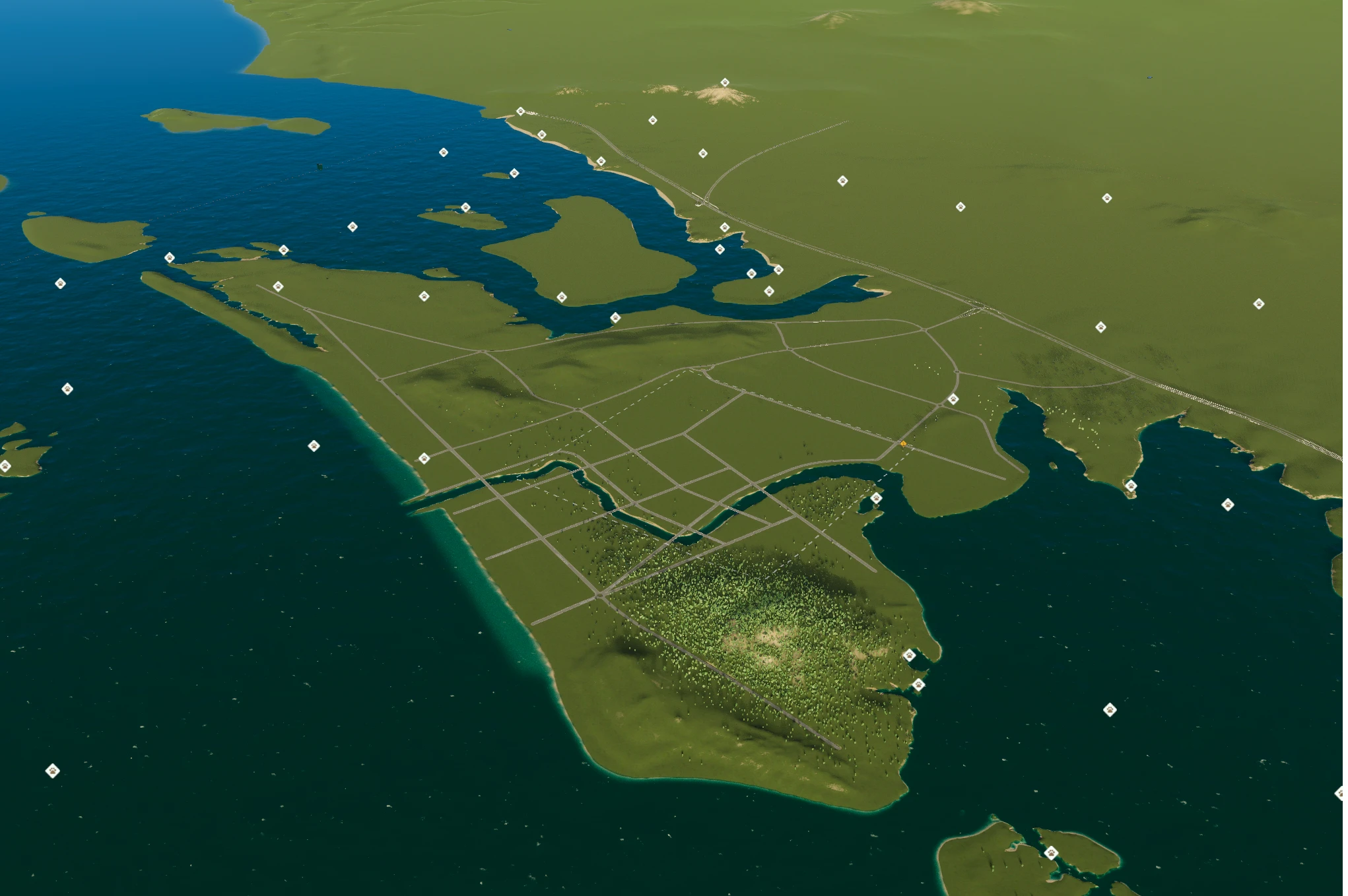 Barrier Island Revamp Anahattan at Cities Skylines II Nexus Mods