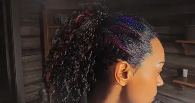 Bonus hair, non-transparent texture